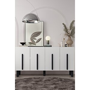 8196KB-128DD Konsol Tv Üni̇tesi̇-BEYAZ-SİYAH Beyaz-Siyah