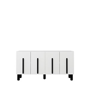 8196KB-128DD Konsol Tv Üni̇tesi̇-BEYAZ-SİYAH Beyaz-Siyah