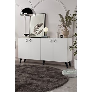 8201-1ct Kb150 Konsol, Tv Üni̇tesi̇-BEYAZ-SİYAH Beyaz-Siyah