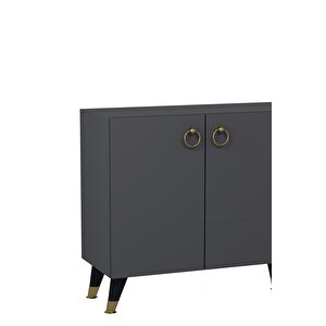 8201-1ct Kb150 Konsol, Tv Üni̇tesi̇-ANTRASİT-ALTIN