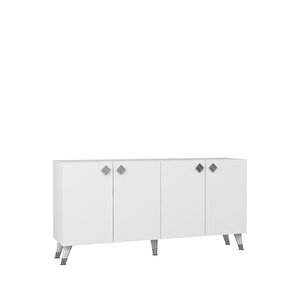 8200-1ct Kb150 Konsol, Tv Üni̇tesi̇-BEYAZ-GÜMÜŞ