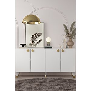 8200-1ct Kb150 Konsol, Tv Üni̇tesi̇-BEYAZ-ALTIN Beyaz-Altın