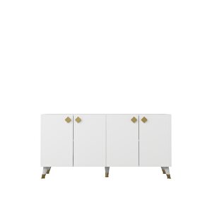 8200-1ct Kb150 Konsol, Tv Üni̇tesi̇-BEYAZ-ALTIN Beyaz-Altın