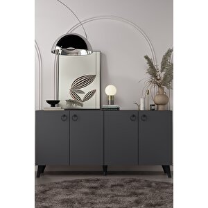 8201-1ct Kb150 Konsol, Tv Üni̇tesi̇-ANTRASİT-SİYAH Antrasit - Siyah