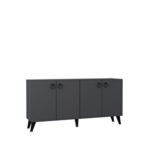 8201-1ct Kb150 Konsol, Tv Üni̇tesi̇-ANTRASİT-SİYAH