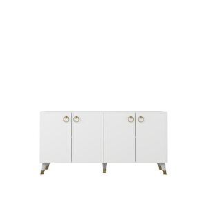 8201-1ct Kb150 Konsol, Tv Üni̇tesi̇-BEYAZ-ALTIN Beyaz-Altın