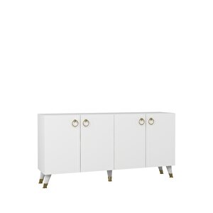 8201-1ct Kb150 Konsol, Tv Üni̇tesi̇-BEYAZ-ALTIN