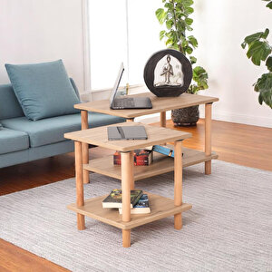 Pia Sehpa Seti Ceviz Ceviz