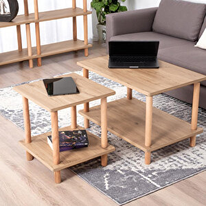 Pia Sehpa Seti Ceviz Ceviz