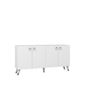 8201-1ct Kb150 Konsol, Tv Üni̇tesi̇-BEYAZ-GÜMÜŞ