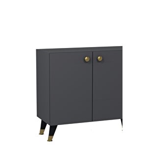 8198-1ct Kb150 Konsol, Tv Üni̇tesi̇-antrasit-altın