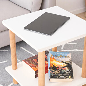 Pia Sehpa Seti Beyaz