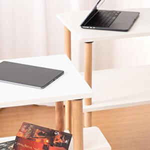 Pia Sehpa Seti Beyaz