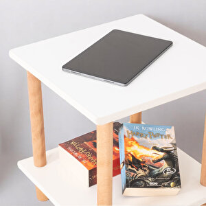 Pia Sehpa Seti Beyaz