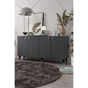 8198-1ct Kb150 Konsol, Tv Üni̇tesi̇-antrasit-gümüş Antrasit Gümüş