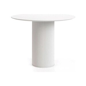 Breeze Yuvarlak Ahşap Bohem Masa 110x110