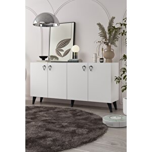 8199kb-1dd Konsol, Tv Üni̇tesi̇-BEYAZ-SİYAH Beyaz-Siyah