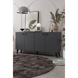 8198-1ct Kb150 Konsol, Tv Üni̇tesi̇-antrasit-siyah Antrasit - Siyah