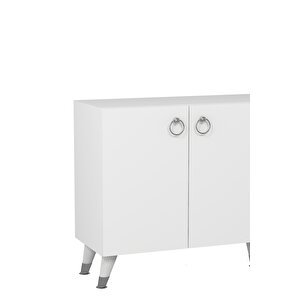 8201kb-1dd Konsol, Tv Üni̇tesi̇-beyaz-gümüş