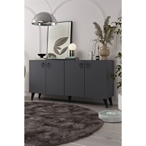 8199-1ct Kb150 Konsol, Tv Üni̇tesi̇-antrasit-siyah Antrasit - Siyah