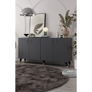 8199-1ct Kb150 Konsol, Tv Üni̇tesi̇-antrasit-gümüş Antrasit Gümüş