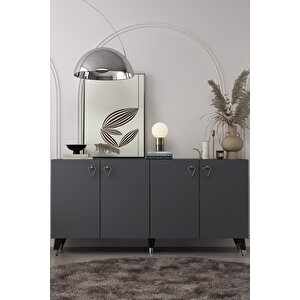 8199-1ct Kb150 Konsol, Tv Üni̇tesi̇-antrasit-gümüş Antrasit Gümüş