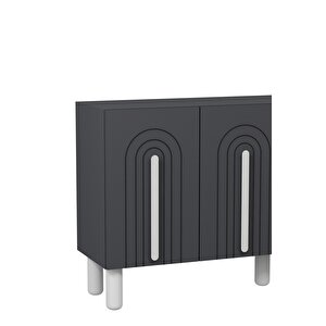 8195kb-128ct Konsol Tv Üni̇tesi̇-antrasit-beyaz