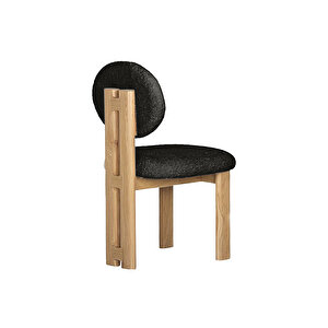 Coco İskandinav Teddy Natural Ahşap Bohem Sandalye