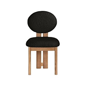 Coco İskandinav Teddy Natural Ahşap Bohem Sandalye