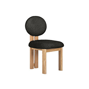 Coco İskandinav Teddy Natural Ahşap Bohem Sandalye