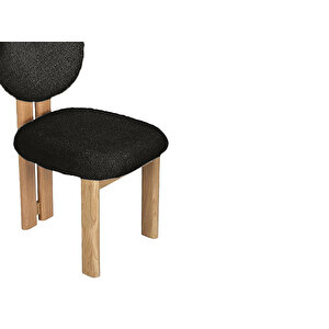 Coco İskandinav Teddy Natural Ahşap Bohem Sandalye