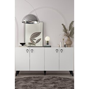 8199-1ct Kb150 Konsol, Tv Üni̇tesi̇-beyaz-siyah Beyaz-Siyah