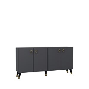 8199-1ct Kb150 Konsol, Tv Üni̇tesi̇-antrasit-altın