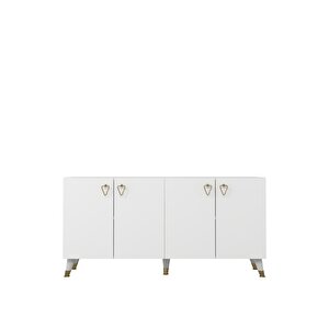 8199-1ct Kb150 Konsol, Tv Üni̇tesi̇-beyaz-altın Beyaz-Altın