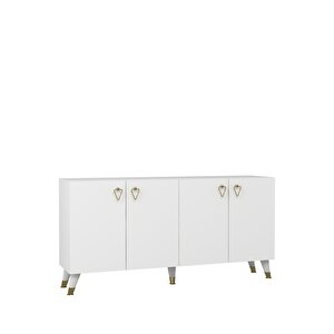 8199-1ct Kb150 Konsol, Tv Üni̇tesi̇-beyaz-altın