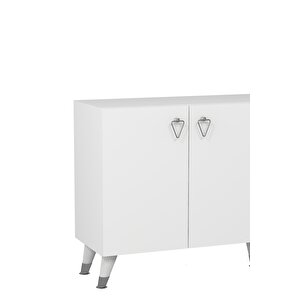 8199-1ct Kb150 Konsol, Tv Üni̇tesi̇-beyaz-gümüş