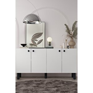 8197-1ct Kb150 Konsol Tv Üni̇tesi̇-BEYAZ-SİYAH Beyaz-Siyah