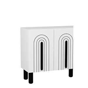 8195KB-128DD Konsol Tv Üni̇tesi̇-BEYAZ-SİYAH