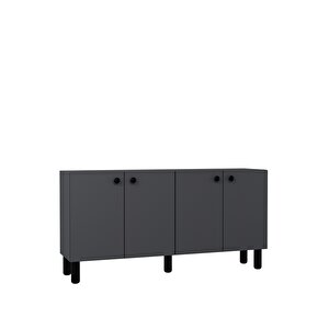 8197-1ct Kb150 Konsol Tv Üni̇tesi̇-ANTRASİT-SİYAH