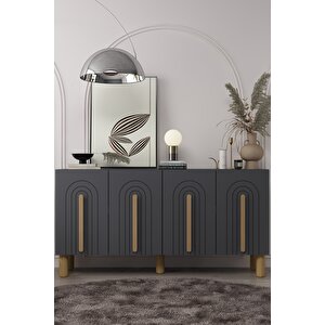 8195KB-128DD Konsol Tv Üni̇tesi̇-antrasit-safirmeşe Antrasit Safir