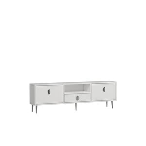 1323dropct-32 Tv Sehpasi-beyaz-gümüş