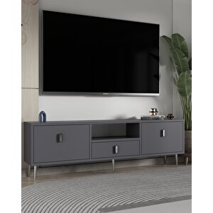 1323dropct-32 Tv Sehpasi-antrasit-gümüş Antrasit Gümüş