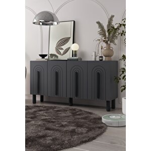 8195kb-128ct Konsol Tv Üni̇tesi̇-antrasit-siyah Antrasit - Siyah