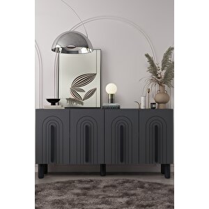 8195kb-128ct Konsol Tv Üni̇tesi̇-antrasit-siyah Antrasit - Siyah