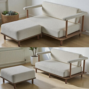 Pia İkili Koltuk + Puf