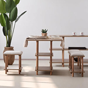 Eymense Pia Yemek Odası Takımı Ceviz