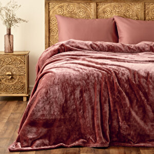 Shelly Wellsoft Çift Kişilik Battaniye Rose (200x220 Cm) Rose