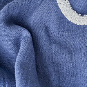 %100 Pamuk Marine Punch Nakışlı Çift Kişilik Yatak Örtüsü Seti Lacivert (240x260 Cm) Lacivert