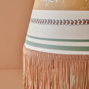 Indian Abajur (46x30 Cm) Çok Renkli