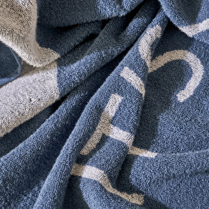 %100 Pamuk It's A New Day Plaj Havlusu Lacivert (90x150 Cm) Lacivert Lacivert